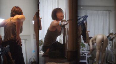 学校宿舍偷拍女室友洗完澡脱光光穿衣服